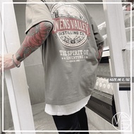 [MKST.STUDIO] Korea OWENS VALLEY Style Loose Short TEE Loose Dropped Shoulders Unisex Couple Style (