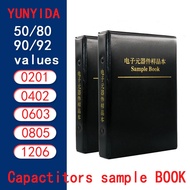 Capacitors Kit SMD Capacitor Sample Book 0201 0402 0603 0805 1206 Chip Assortment Pack 80/90/92value