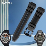 [HOT JUXXKWIHGWH 514] เหมาะสำหรับ SGW-300 Casio/400/500 MCW-200H ชายเรซิ่นซิลิโคนสายนาฬิกาอุปกรณ์เสริม