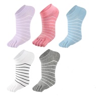 Toe Socks, 5 Pairs Women's Toe Socks for Running Cotton Five Finger Socks Athletic Walking