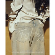 Fabrique.co-Low waist Essential jeans Pants Long Beautiful Low-waist Mid-waist