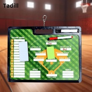 Tadill Coaching Board Softball Dugout Board with Pen Clips Plan Demonstration Guidance