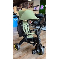 [DEMO UNIT] Doona Liki Trike S3 | Flame Red / Desert Green | 5-in-1 Foldable Tricycle | 10 Months–3 