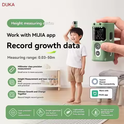 Portable DUKA HM1 Laser Height Meter 0.03-50m Range High Precision Digital Height Measure Tool Bluet
