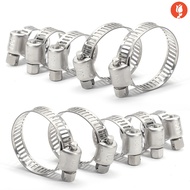 6-29mm Stainless Steel Drive Hose Clamps / Adjustable Gear Worm Fuel Tube Water Pipe Fixed Clip Spring Clips