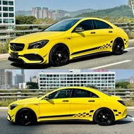 C cla200 Car Sticker AMG Garland A45 A35 CLA A45 S A35L Car Body Side Skirt Sticker Color Strip