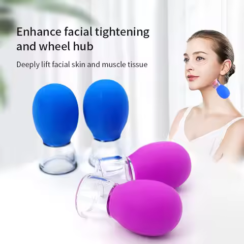 Vacuum Cupping Glass Jar Cellulite Massager For Face Acupuncture Hijama Suction Cup Slimming Fat Bur