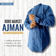 Ajman Men's KOKO Shirt Plain Long Sleeve Button Cuff
