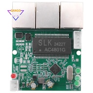 Fast Switch Mini 3 Port Ethernet Switch 10 / 100mbps Network Switch Hub Pcb Module Board for System 