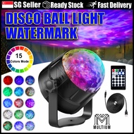 Disco Ball Light Watermark|  Disco Light Sound Activated with Remote USB |  | Party Disco Ball