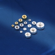 S925 Silver Wheel Beads Blister Beads Flat Beads Spacer Beads Spacer Loose Beads Bracelet Bracelet S