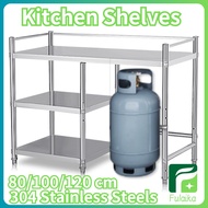 【Ready Stock】Easy Stainless Steel Kitchen Rack Kabinet Dapur Gas Rak Dapur Gas Meja Dapur Gas Stove 