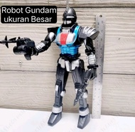 Mainan Anak Cowok Robot Gundam Set Senjata Ukuran Besar