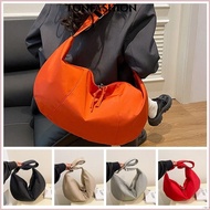 TRUMPET Commuting Bag, Large Capacity Dumpling Shape Dumpling Bag, Simple Solid Color Lightweight Shoulder Bag Students