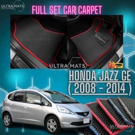 HONDA JAZZ GE ( 2008 - 2014 ) CAR MAT CARMAT CAR FLOOR MAT KARPET KERETA ULTRAMAT