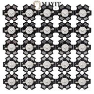MAYIT 25PCS LED Chips, Aluminium Base 3W Power 3W LED Chips, Compact 395nm-400nm 25PCS Ultraviolet C