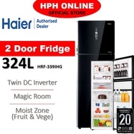HAIER 2 DOOR FRIDGE REFRIGERATOR (258L-458L) INVERTER NON-INVERTER GLASS METAL PETI SEJUK