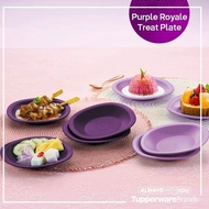 Tupperware Purple Royale Treat Plate (4pcs) / Tupperware Dessert Plate