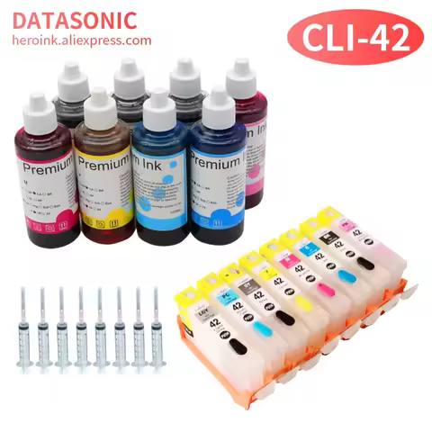 8color Refiilable Ink Cartridge Ink Cli 42 CLI 42 Ink Compatible for Canon Pixma Pro-100 Pro 100 Pri