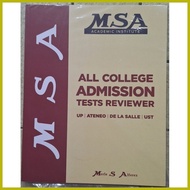 ↘ ⇨ ➦ MSA ALL COLLEGE ADMISSION TESTS REVIEWER