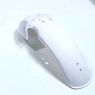 Convenient and quick ebike front fender for tire size 14x2.50, scooter type, plastic material white color with reflector