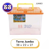 88TOP Sweet Terarium No. 5 Jumbo Kandang Hamster Aquarium Ikan Wadah Reptil Tempat Kura Kura Brazil
