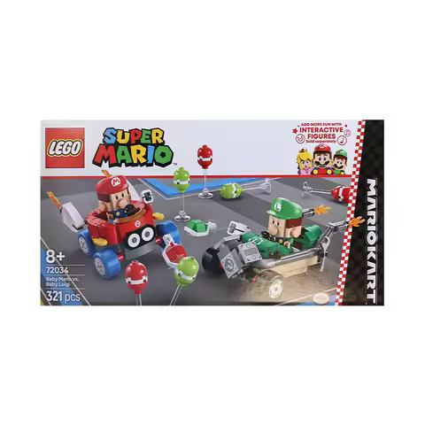 Lego 72034 Mario Kart Mario Baby Vs Luigi Baby 2025 New Building Blocks