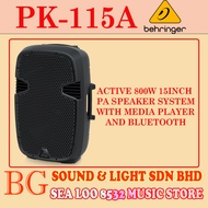BEHRINGER PK-115A / PK115A ACTIVE 800W 15 INCH  PA SPEAKER SYSTEM WITH MEDIA PLAYER AND BLUETOOTH PRICE PER UNIT