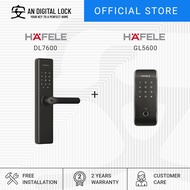 Bundle B8: Hafele DL7600 Door Lock + Hafele GL5600 Gate Lock | AN Digital Lock