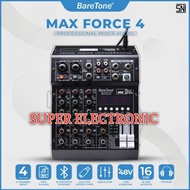 Mixer Baretone Max Force 4 Original 4 Channel Official Warranty