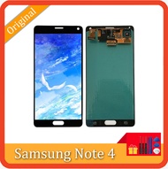 หน้าจอ LCD Note4 5.7นิ้วสำหรับ Samsung Galaxy Note 4จอแอลซีดี N910 N910C ชิ้นส่วนจอสัมผัสแอลซีดีของเ