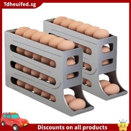 [In Stock]4 Tiers Egg Holder for Fridge,Egg Holder for Refrigerator, Eggs Dispenser Auto Rolling Egg