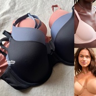 KATUN 2 Aerie Full Cup Smoothez Lightly Lined Uplift Bra Organic Cotton Seamless Thin Foam Bra Thinl