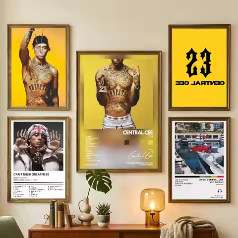 Rapper Central C-Cee can't rush greatness Poster For Bedroom Gamer Room Decor Restaurant Wall Trendy