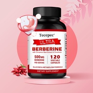 TECEPEC Premium Berberine HCl 500 mg Plus Pure Vegan