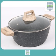 Igozo Granite 24cm Casserole Cookware (Free Glass Lid)