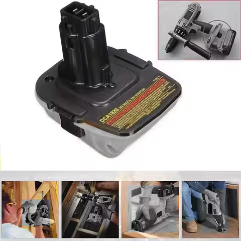 NEW For Dewalt 18V Tools Convert For Dewalt 20V Lithium Battery DCA1820 Battery Adapter Work For Dew