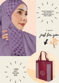 🔥PROMOSI🔥Telekung Siti Khatijah Signature LILY-FREE BAG+FREE GIFT(ETA:2024-3-31)