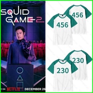 2025 new Squid Game Season 3 number 230 456 222 summer T-shirt Anime Short Sleeve Top