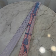 LV 淺粉藍皮繩鑰匙水鑽Twilly M76119