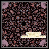 Bawal Cotton Voile Printed Corak Payung Madinah Laser Cut Borong 20 pcs