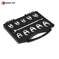 Metric Crowfoot Wrenches 11 Pcs Set 38 Inch Drive Sizes 10 to 22mm Chrome Plated