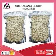 Roasted Pistachio Nuts Kacang Cerdik 1KG - WITH FREE GIFT