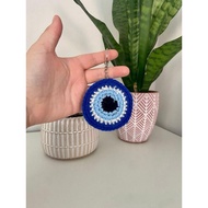 Evil eye crochet keychain / evil eye crochet / evil eye keychain