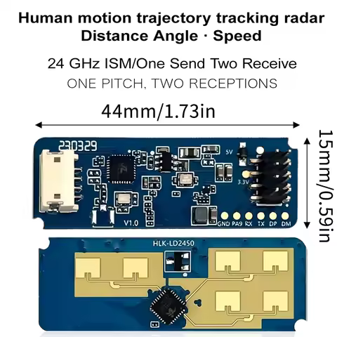 Radar Sensor Module HLK-LD2450 Human Presence Motion Radar Sensor Module Non Contact Monitoring Dete
