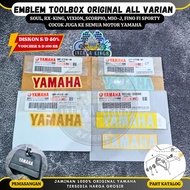 MERAH LOKAL Original Local Rx King RXS Silver Gold Red Toolbox Emblem Sticker 5BP-F153E-00 5BP-F153E