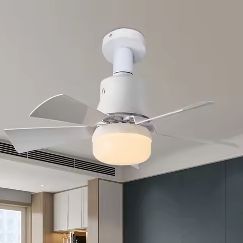 LED Ceiling Fans with Light Remote Control 3 Speeds E27 Socket Ceiling Fan with Light Dimmable Timin