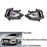2pcs Front Bumper Fog light Fog Lamp With Bulb For Hyundai Verna Reina 2017 208 2019