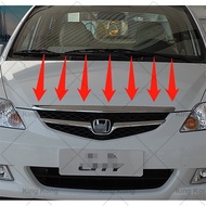 Auto Front Bumper Grille Chrome Bonnet Moulding For HONDA CITY 2006 2007 2008 GD6 GD8