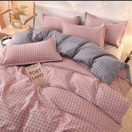 Nordic Bedding Set Grid Checkered Pattern Bed Linen Sheet Duvet Cover 230x200 Twin Full Queen King Quilt Cover Set Bedclothes